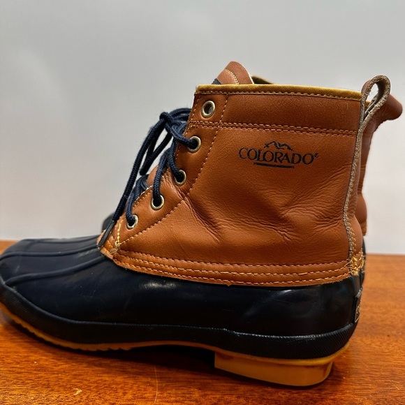 VTG Colorado Thermolite  Leather Winter Duck Rain Boots Men’s  Size‎ 9 Steel - Picture 3 of 10